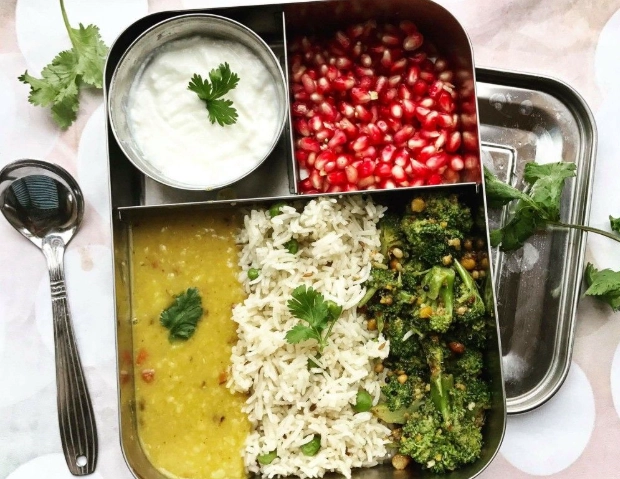 healthy Indian lunch