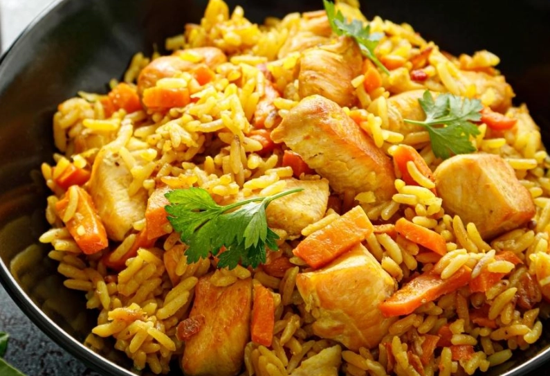 easy Indian chicken pulao