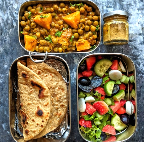 healthy work lunch Indian