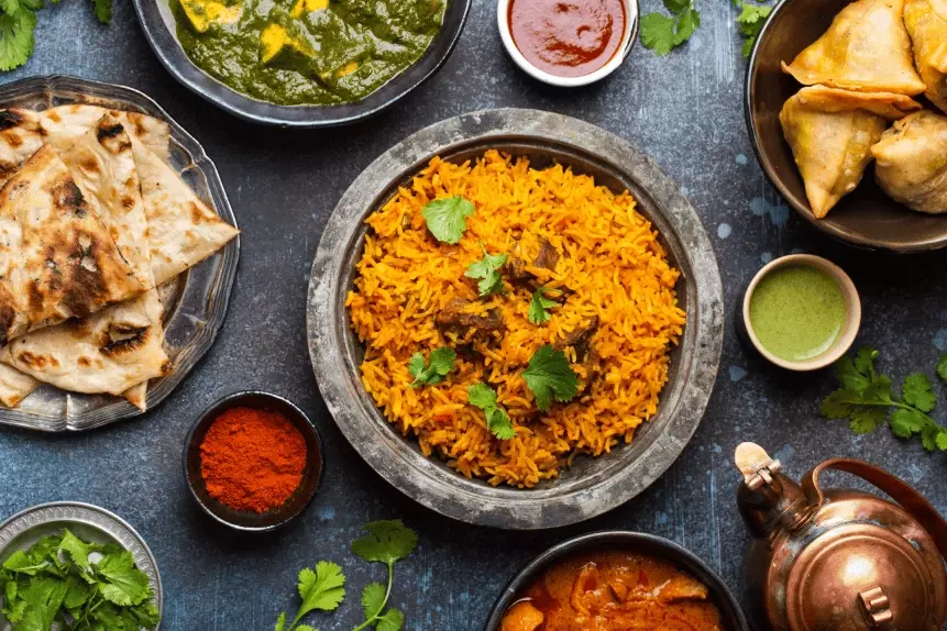 Indian vegetarian party menu Indian vegetarian party menu