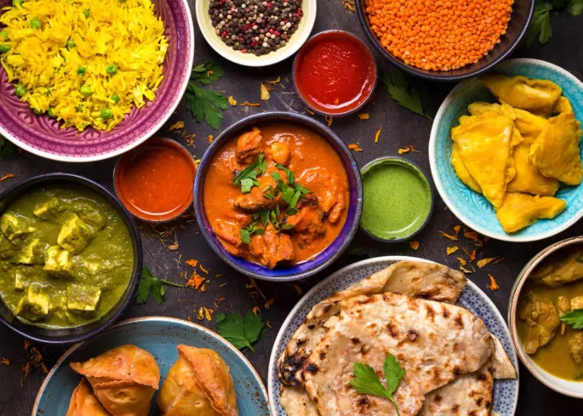 Indian buffet vegetarian options