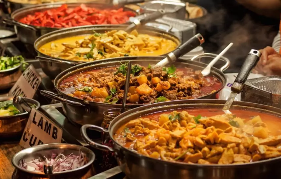 Indian buffet vegetarian options