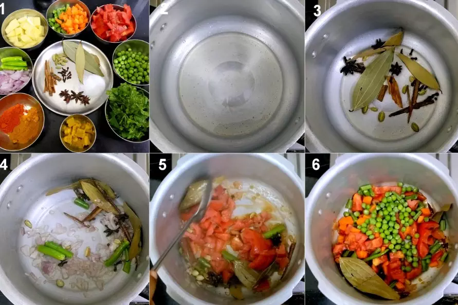 5 step biryani method