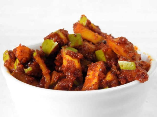 instant mango pickle instant mango pickle