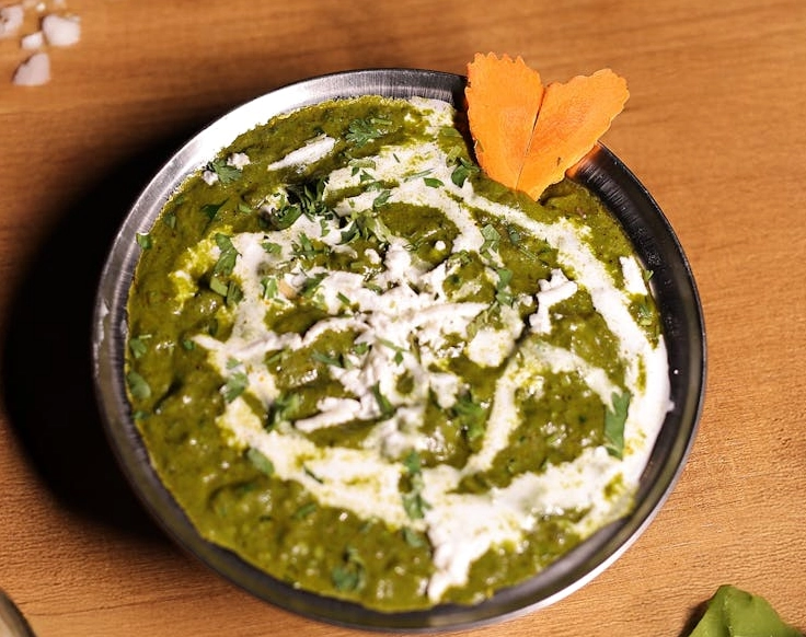 restaurant style palak paneer